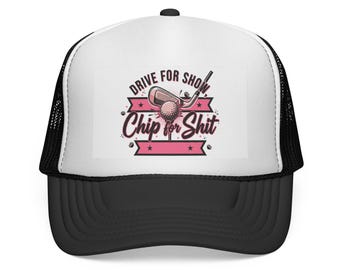 Lustiges Golf Zitat Trucker Cap | Der Golf-Hut der Frauen, Golf spielender Humor
