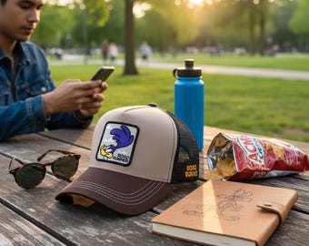 Road Runner Hat | Looney Tunes Trucker Cap | Cartoon Character Baseball Hat