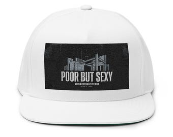Poor But Sexy embroidered Flat Bill Cap | Urban slogan hat, Cap Berlin Techno City, Cap Techno Berlin, Techno Underground Berlin