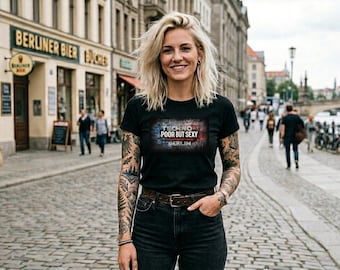 Techno Poor But Sexy T-Shirt | Berlin DJ Rave Club Music Retro