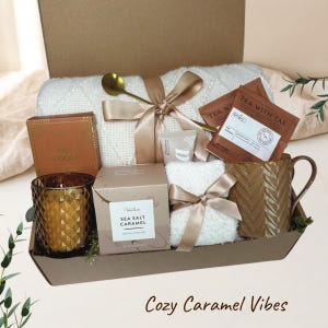 Hygge Gift Box with Blanket, Deepest Sympathy Basket, Sending a Hug Care Package for Her, Bereavement Bereft Present, Encoragement Gift