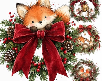 Christmas Collection: Festive Holiday Graphics, Digital Download, 13 PNG