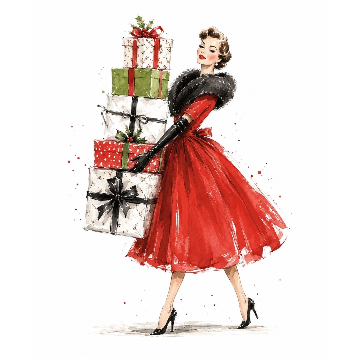 Christmas Dress Clipart