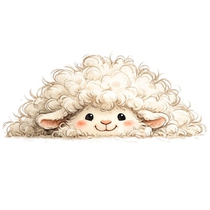 Funny Animals Peeking Clipart Set – Cute Peekaboo Wildlife Watercolor Graphics, 42 PNG Digital Download