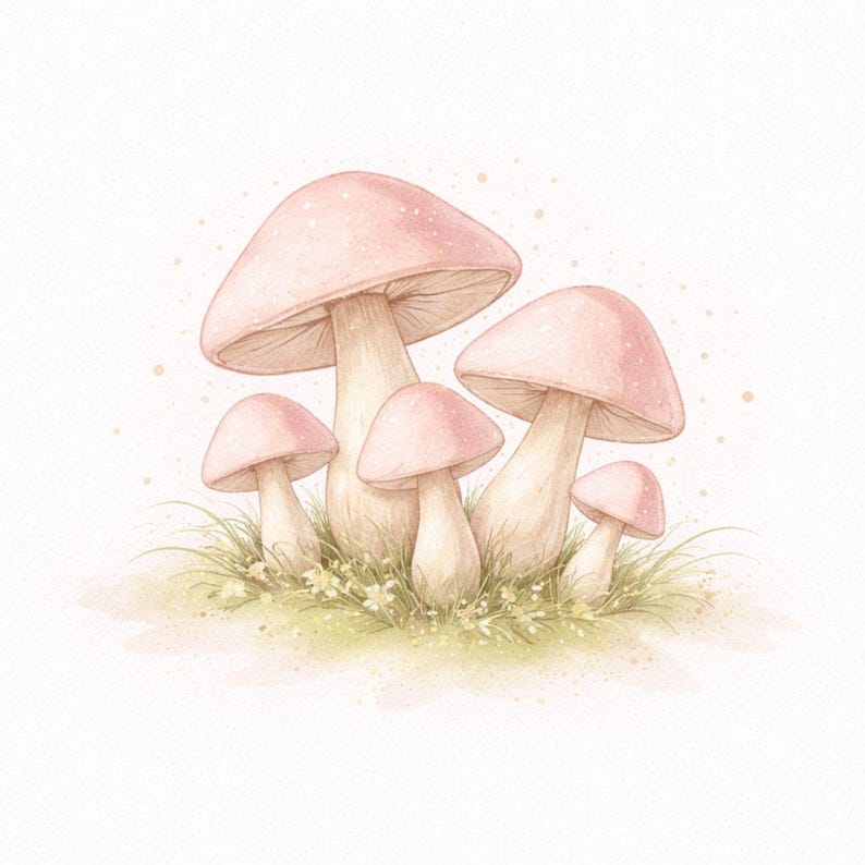 Paquete de imágenes prediseñadas de hadas caprichosas, conjunto de imágenes prediseñadas de jardín de hadas en acuarela, linda ilustración de hadas, imágenes prediseñadas florales de fantasía, 39 PNG imagen 17