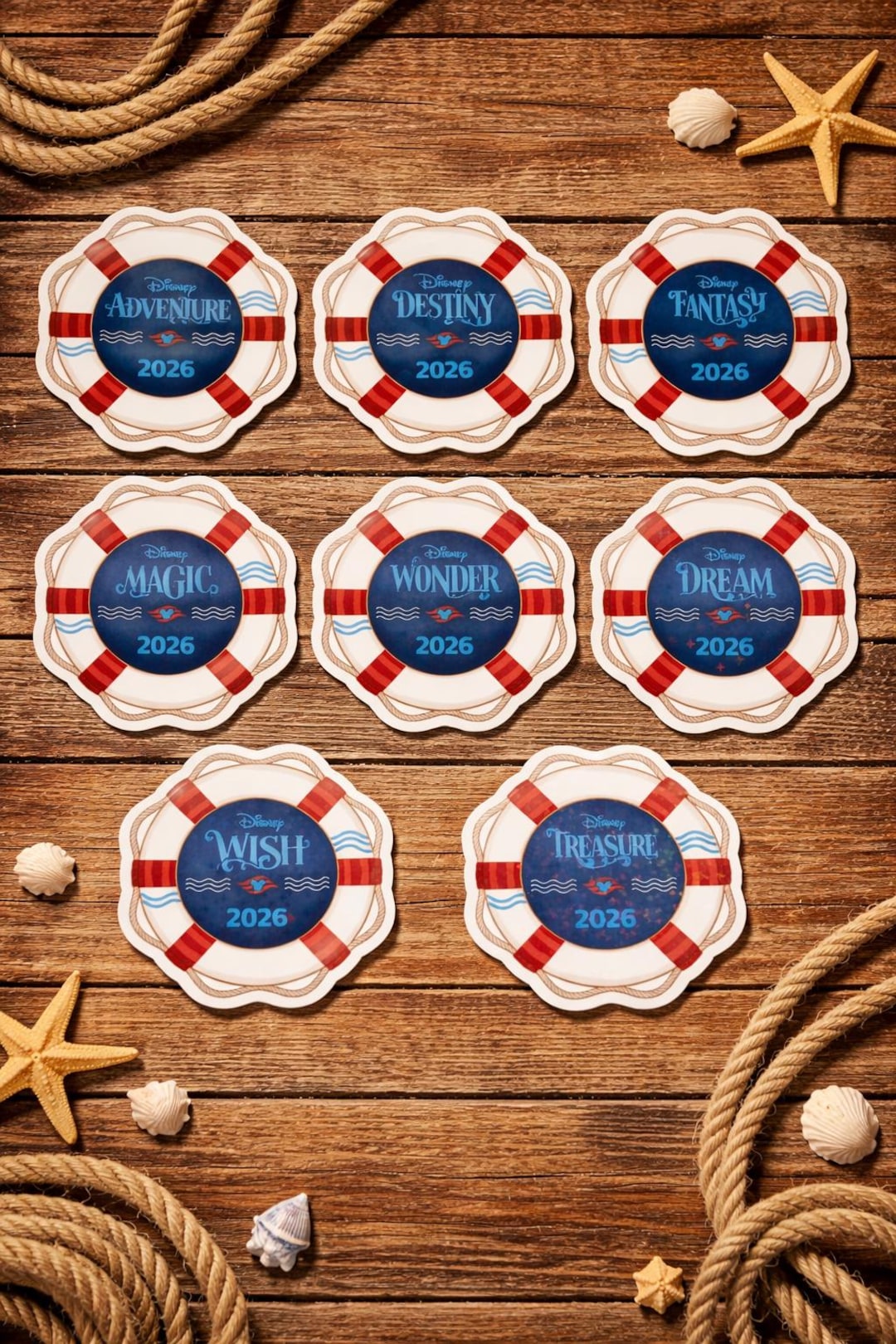 Ship Slickers Disney Cruise Ship Lifesaver Stickers - Customizable - Etsy