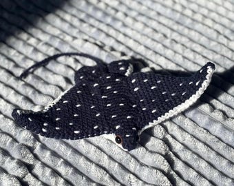 Gefleckter Adlerrochen, Stingray Häkelanleitung, Amigurumi Toy (PDF Download)