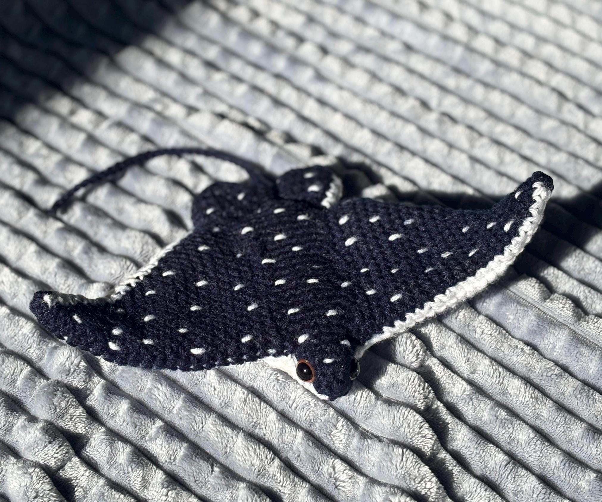 Stingray Crochet Patterns for Amigurumi and Plushies 8 Spotted Eagle Ray