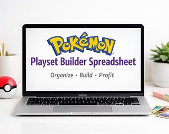 Pokémon Playset Builder Spreadsheet – TCG Inventory Tracker, Deck Builder Tool, Card Bundle Organizer, Google Sheets Download