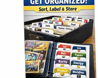 Pokémon Card Sorting Dividers | Avery 5160 & 5164 Labels | Pokémon Organization System | Bulk Card Sorting | TCG Storage Dividers