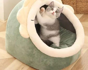 Half-closed dog and cat kennel, durable and stain-resistant cat and dog kennel, winter warm dog kennel, pet kennel