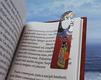 Abstract African Woman Illustration Bookmark | Colorful Ethnic Art