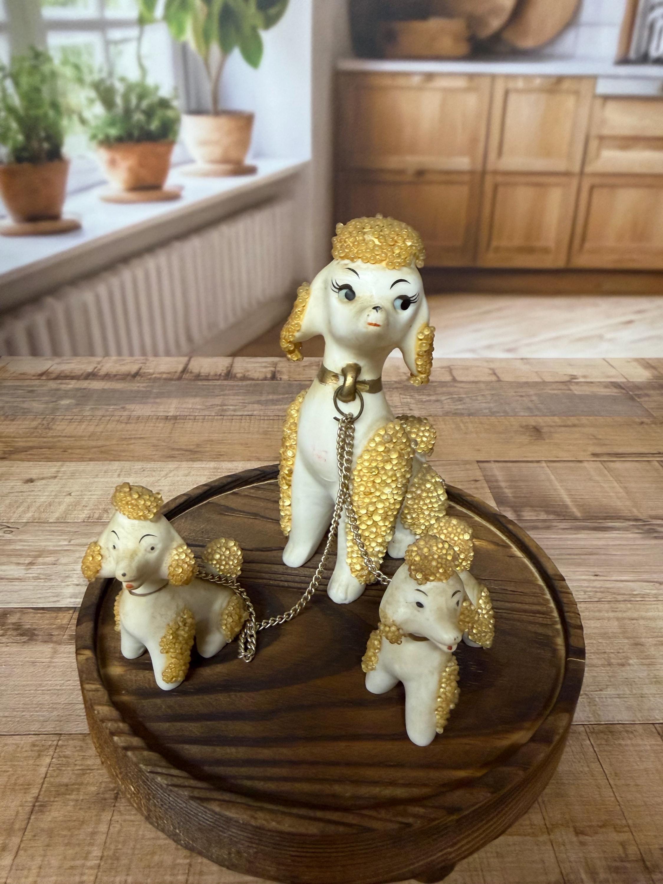 Vintage Poodle Figurine - Etsy