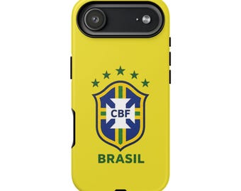 Brazil Football Crest Phone Case | Yellow CBF Brasil Soccer Emblem