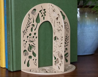 Mushroom Bookend | Book Lover Gift | Mushroom Decor