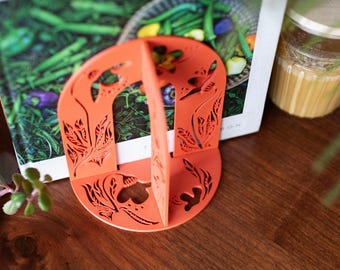 Tropical Floral Fold-Out Bookend