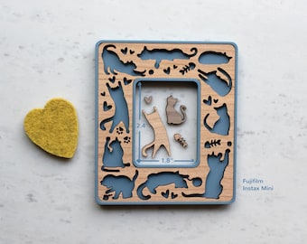 Cat Magnetic Frame | Personalized Cat Gift