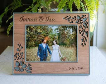 Wedding Flower Picture Frame | Wedding Photo Frame