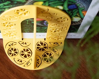 Lemon Bookend | Cookbook Holder | Kitchen Decor