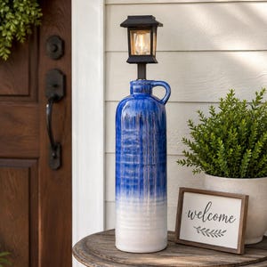 15. Blue Ember Solar Garden Lantern