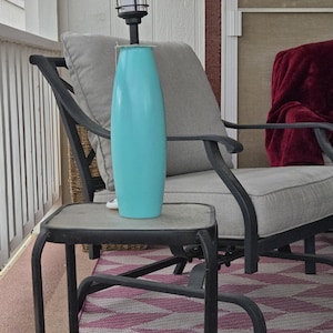 4. Turquoise Patio Vase Solar Light