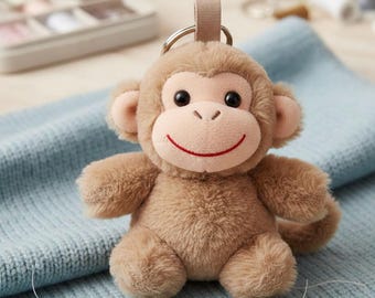 Printable Monkey Keychain PDF Pattern – Instant Download for Etsy