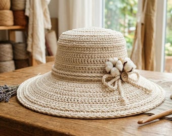 Gemakkelijke gehaakte zomermuts voor beginners