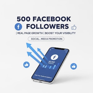 500 Facebookföljare | Verklig sidtillväxt | Marknadsföring i sociala medier