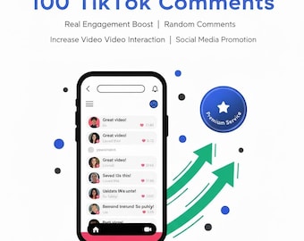 100 TikTok Comments | Real Engagement Boost | Random Comments | Increase Video Interaction | Social Media Promotion