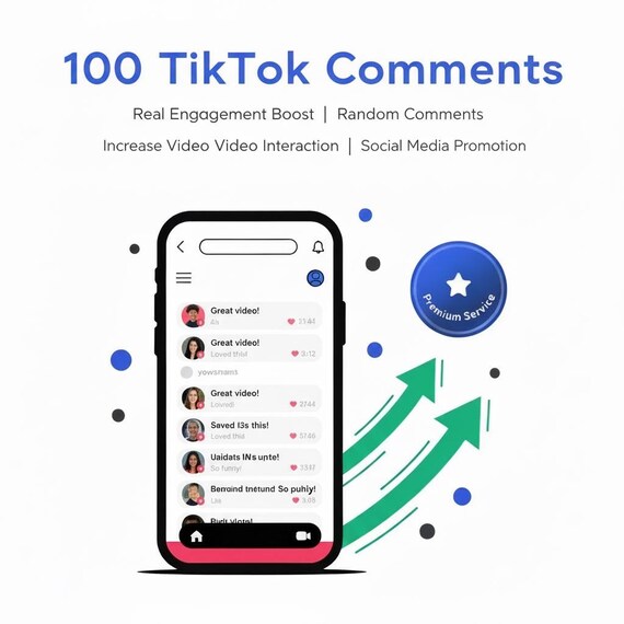 100 TikTok Comments | Real Engagement Boost | Random Comments | Increase Video Interaction | Social Media Promotion