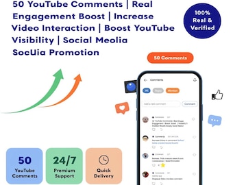50 YouTube Comments | Real Engagement Boost | Video Interaction Promotion