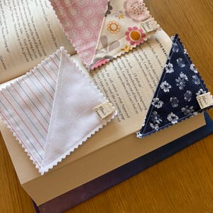 Handmade Patchwork Corner Bookmarks
