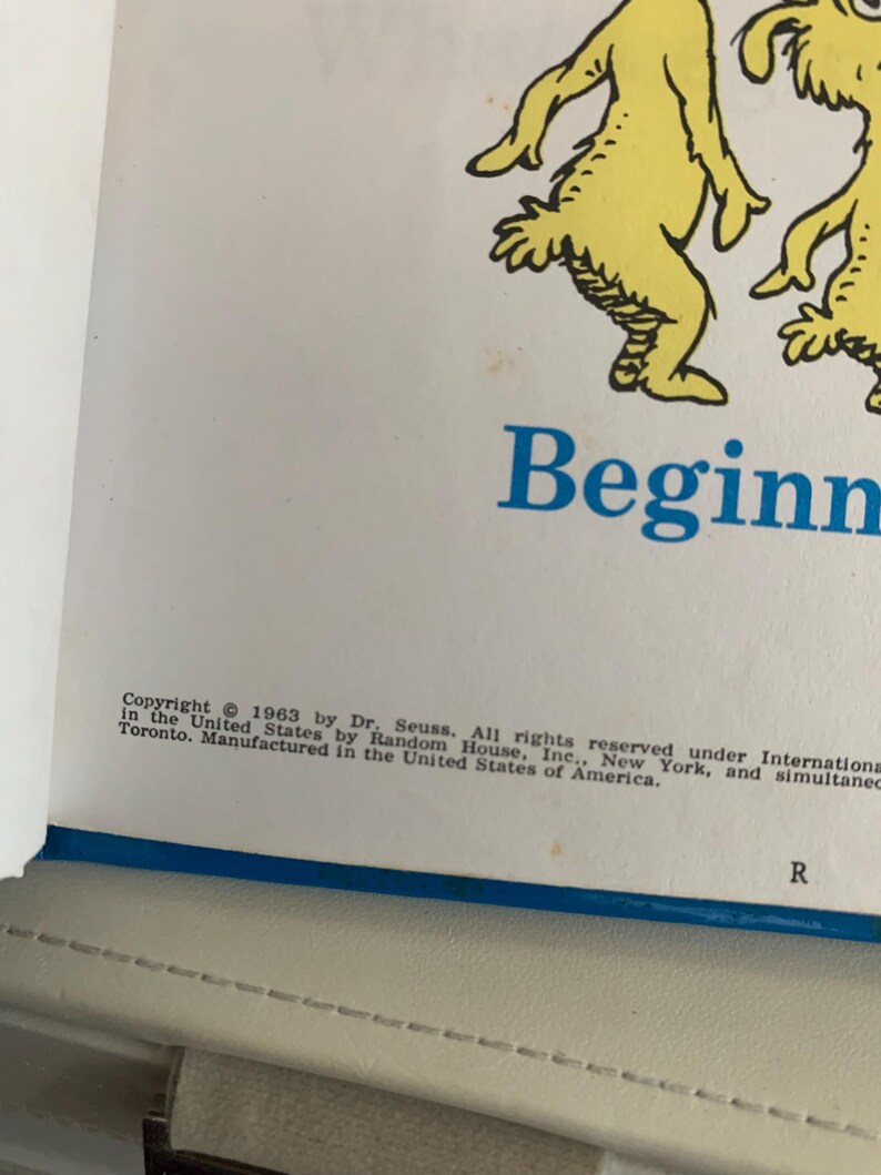 Vintage Book 1963. ABC by Dr Seuss. - Etsy