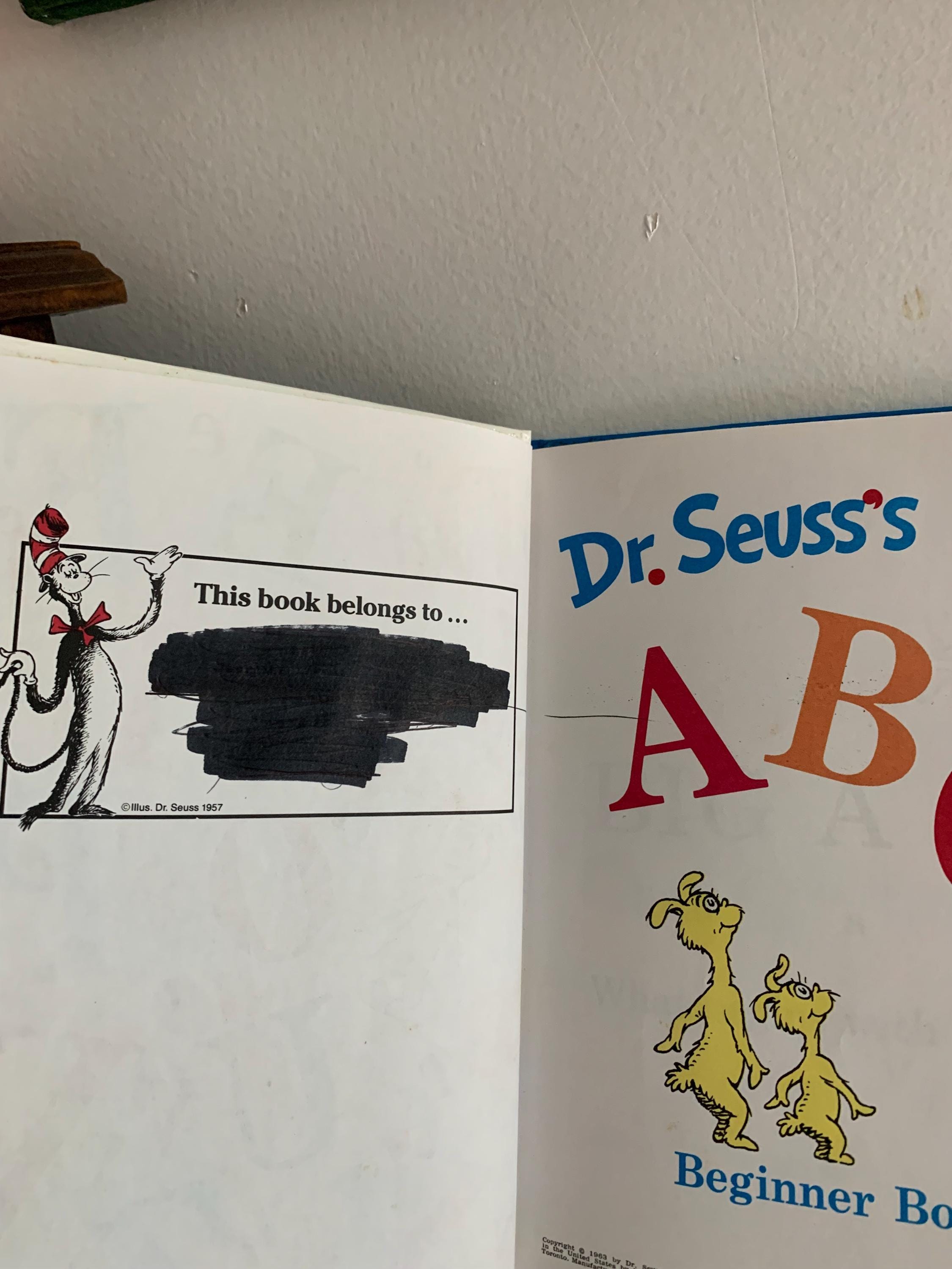 Vintage Book 1963. ABC by Dr Seuss. - Etsy