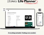 The Ultimate Notion Planner, Notion Template, Notion Planner, Notion Life Planner, Aesthetic Notion Planner
