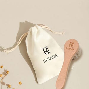 Natural Horsehair Body Brush Set - Cellulite Brush, Face Brush & Vegan Nail Brush - Elegant Touch image 4