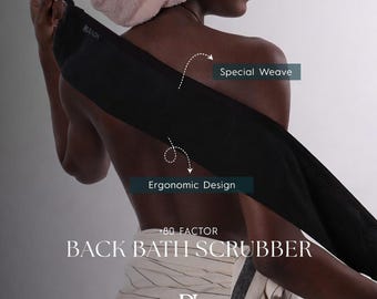 Turkish Hammam Back Kese | Natural Exfoliating Long Back Scrubber Strap