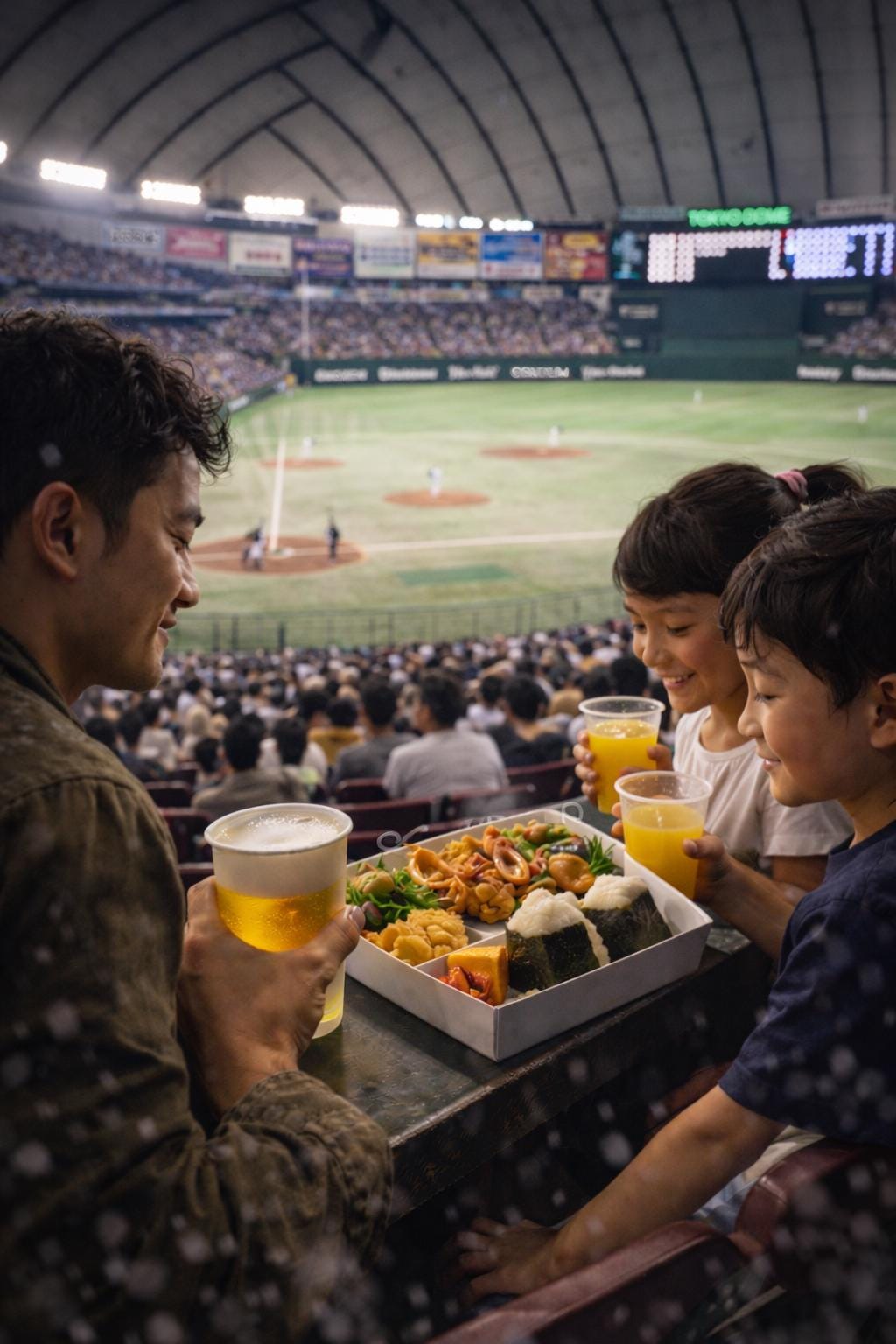 Cozy Japanese Family Baseball Day – Stadium Food & Beer Tokyo Dome