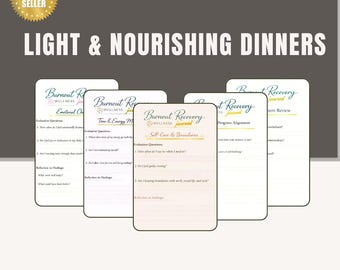 Burnout Recovery Wellness Journal | Executive Reset Roadmap, Energy Audit (Digital Download)