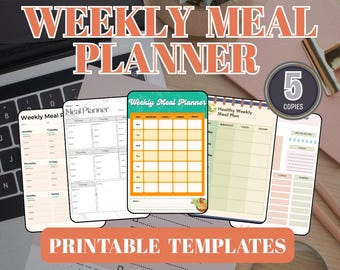 Weekly Meal Planner: Nutrition Logic System, Healthy Eating Roadmap (PDF PNG)