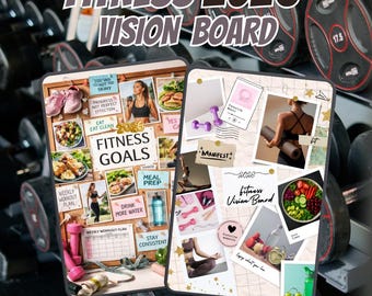 2026 Fitness Vision Board: Health Transformation Goals (Digital Download)