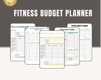 Fitness Budget Planner: Gym, Expense Tracker, Financial Roadmap (Digital Download)