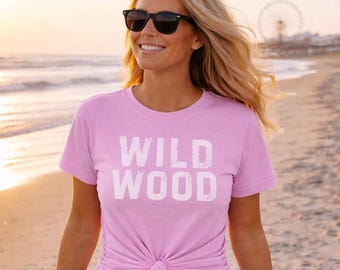 Wildwood Beach T-Shirt - Beach Vacation Shirt, New Jersey Souvenir, Jersey Shore Beach Shirt