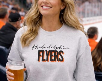 Unisex Philadelphia Flyers Vintage Hockey Crewneck Sweatshirt – Game Day Apparel