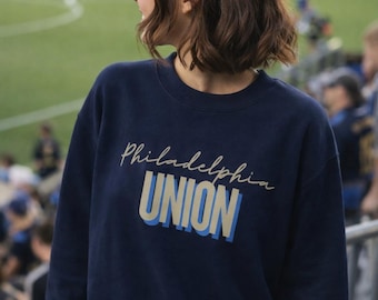 Philadelphia Union Sweatshirt - Union Soccer Crewneck, Doop, Retro Soccer Shirt