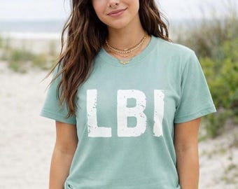 Long Beach Island T-Shirt - LBI, NJ, Jersey Shore Beach Shirt, New Jersey Gifts