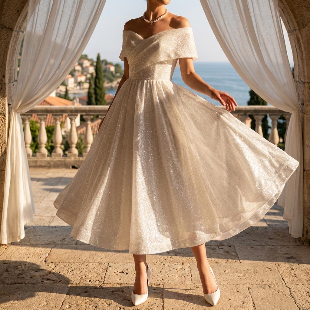 White Lace Knee Length Dress - Etsy