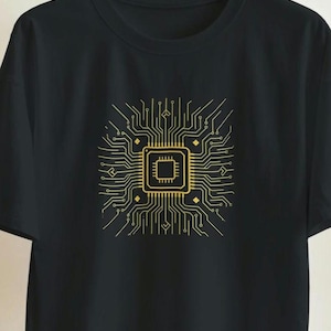 Computer Geek Shirt mit CPU Design - Gaming T-Shirt & Geschenk - Prozessor Hardware Design - IT Informatik Technik  Nerd Überraschung