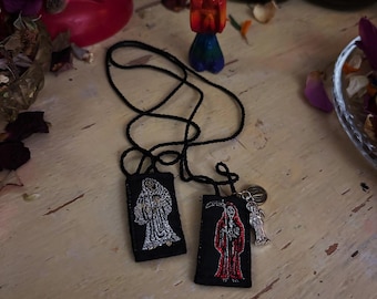 Santa Muerte Scapular and St. Benedict’s Medal