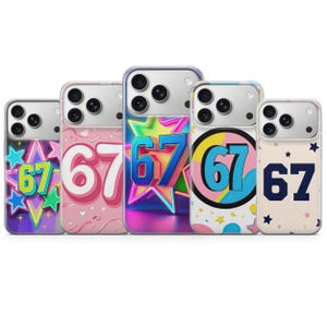 Six Seven Handyhülle Lustige Meme Abdeckung für iPhone 17 pro max 16e 15 plus 14 13 12 XR 8, Samsung S25 S24 Fe S23 A56 A16 A17, Pixel 10